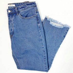 NWT! KanCan Frayed Hem Wide Leg Jeans